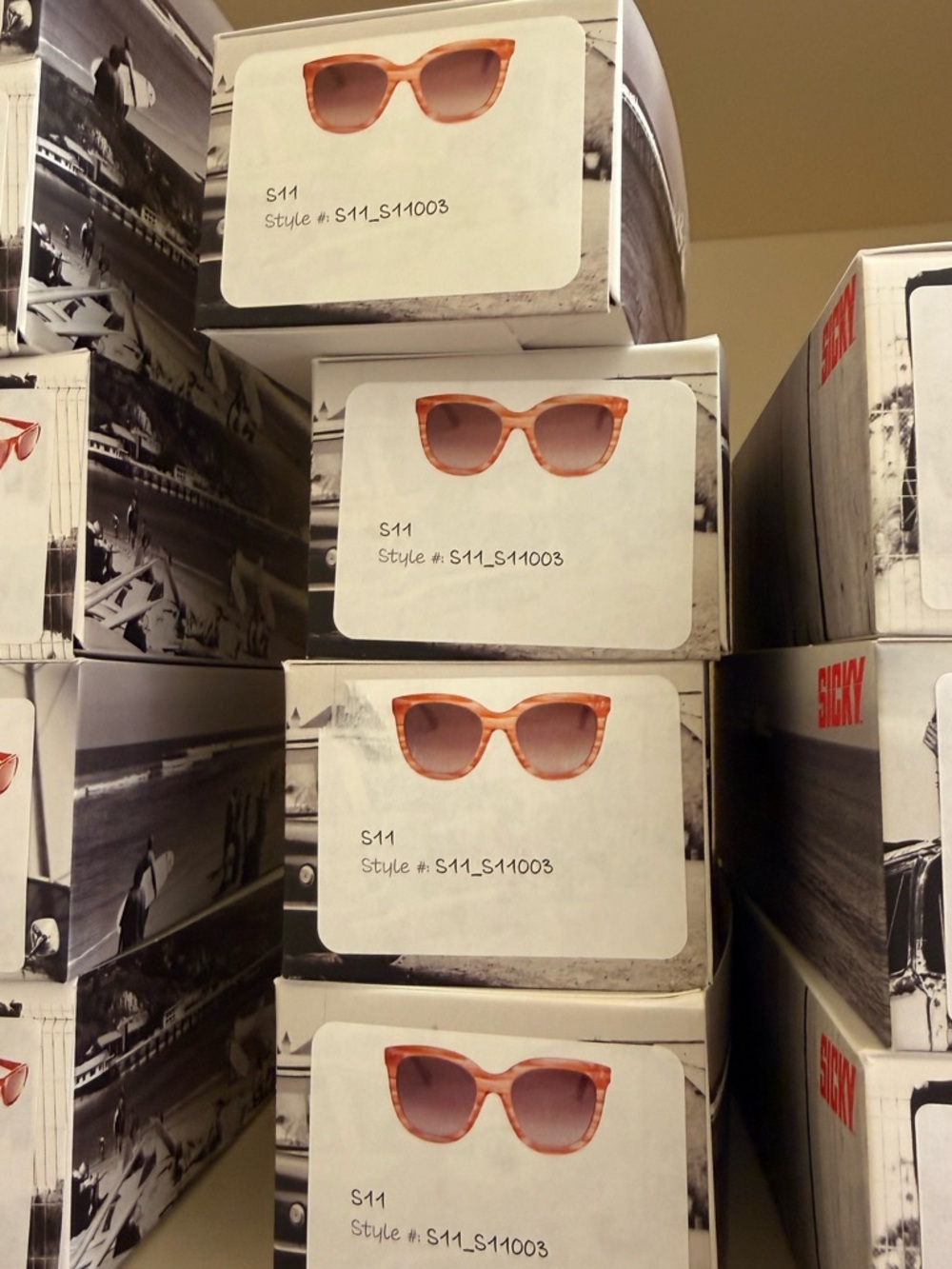 Coral Cat-Eye Sunglasses - Gradient Lenses